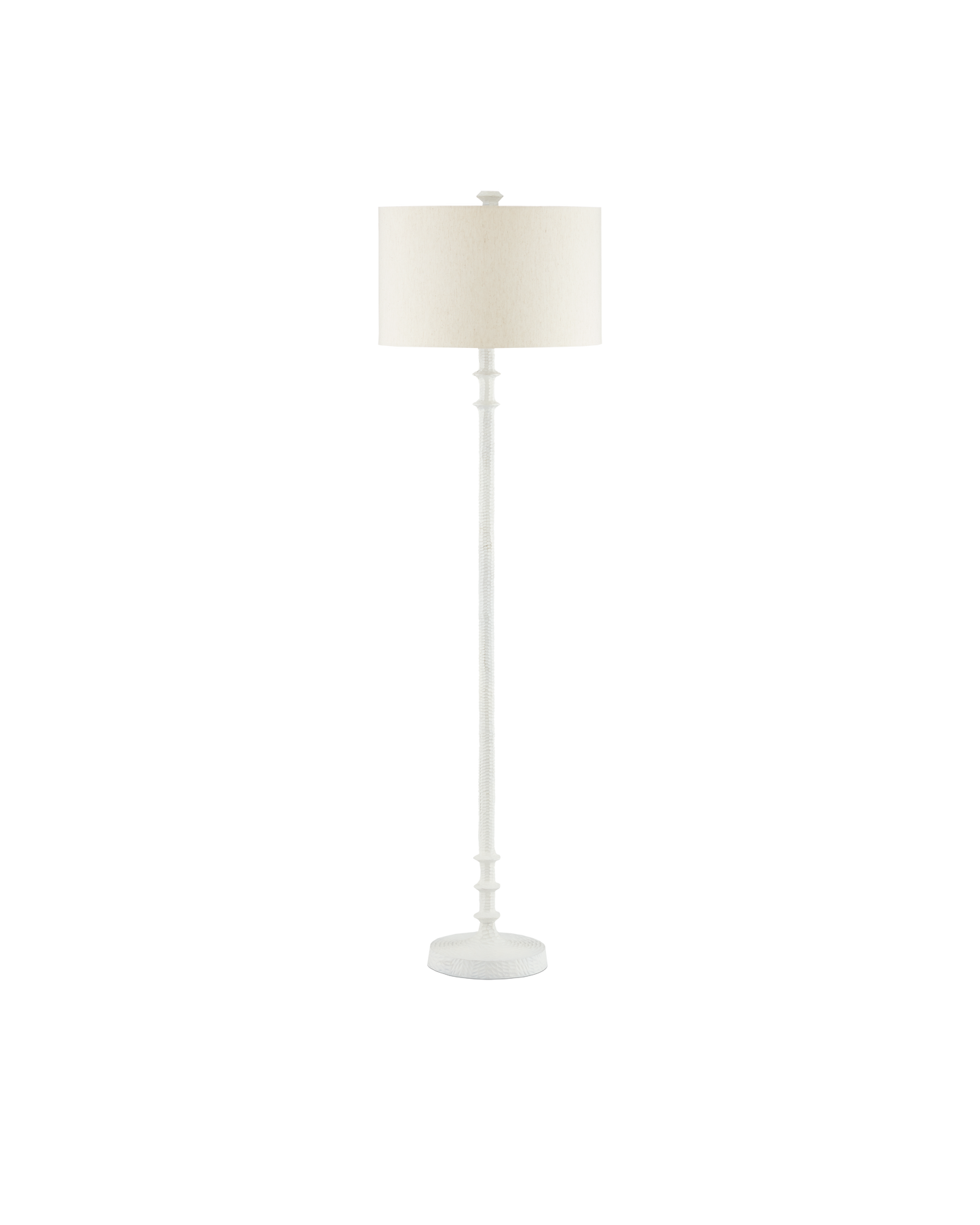 Currey & Co. Gallo White Floor Lamp 8000-0106