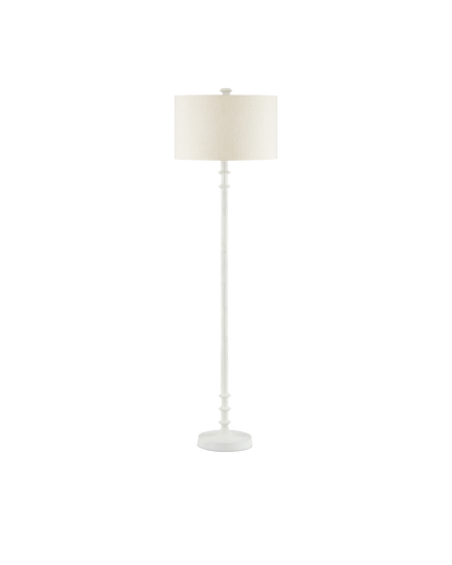 Currey & Co. Gallo White Floor Lamp 8000-0106