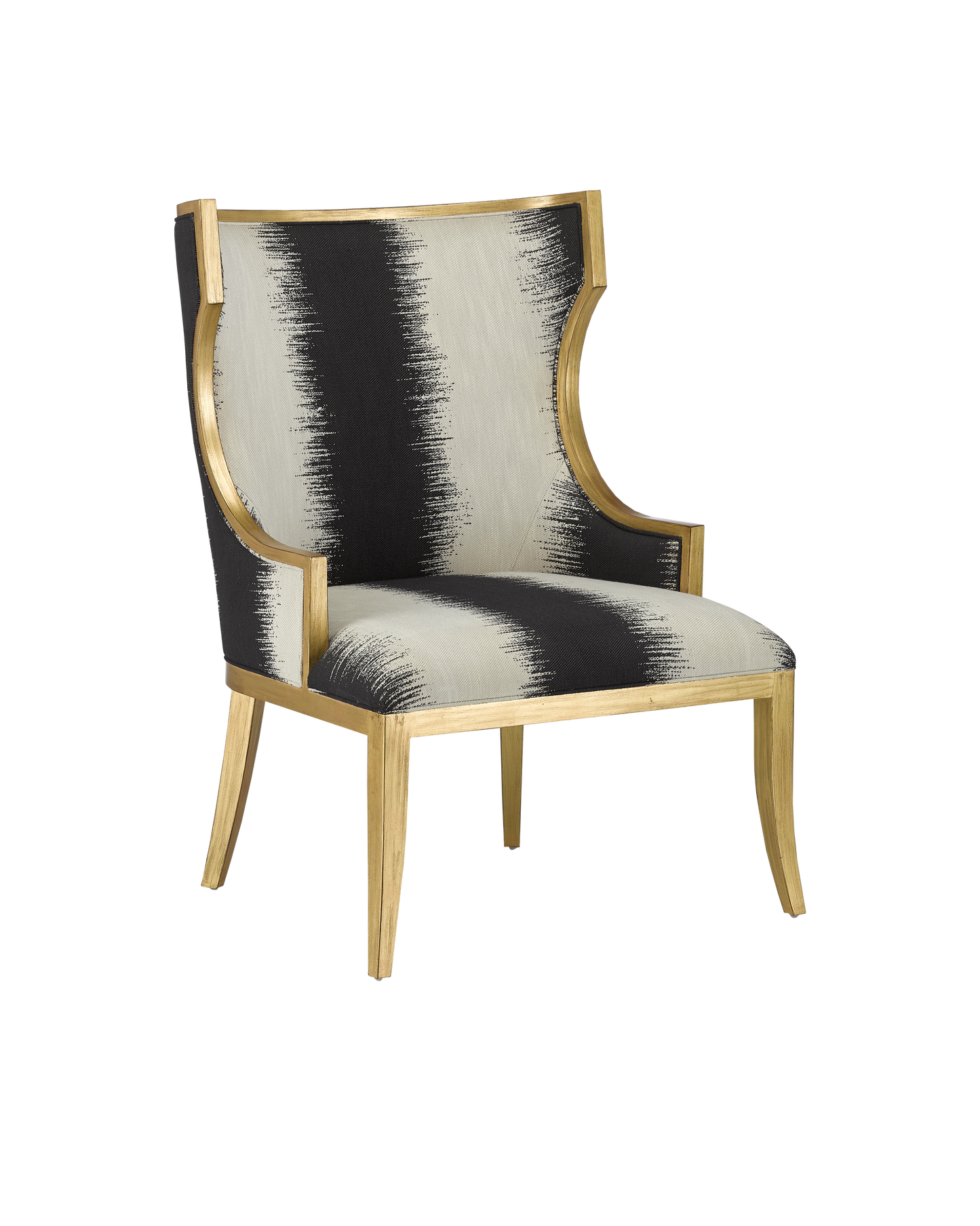 Currey & Co. Garson Gold Armchair, Otunga Kona 7000-0842