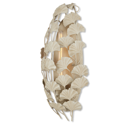 Currey & Co. Maidenhair Ivory Wall Sconce 5000-0230