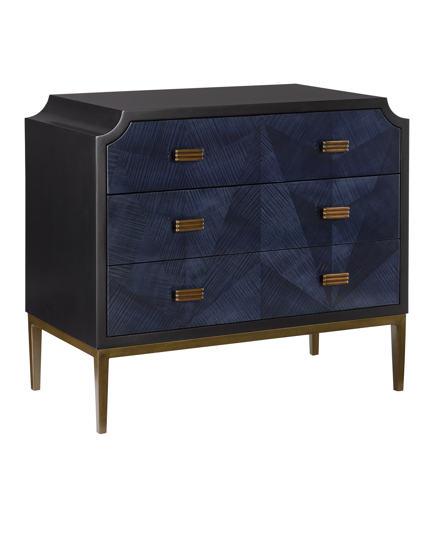 Currey & Co. Kallista Blue Chest 3000-0124