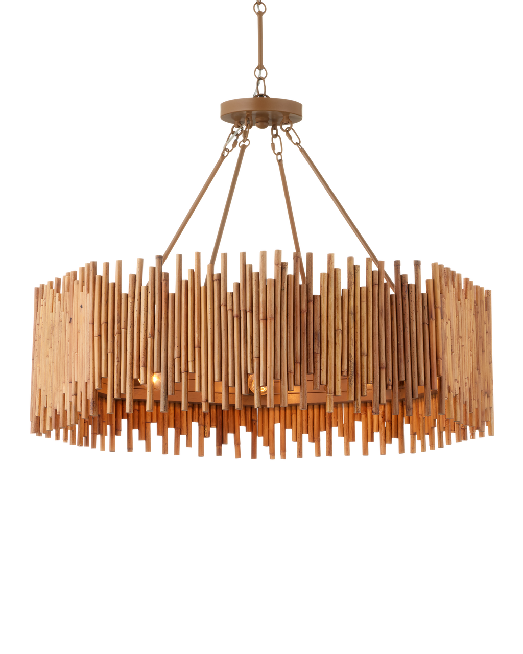 Currey & Co Teahouse Chandelier in Natural/Khaki 9000-1208