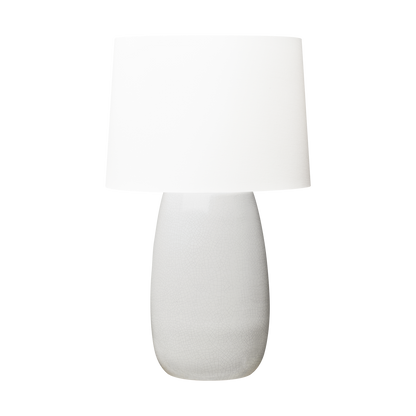 Visual Comfort Studio Barbara Barry Roma Table Lamp in White Crackle BT1081WHC1