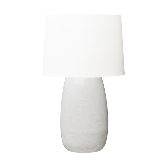 Visual Comfort Studio Barbara Barry Roma Table Lamp in White Crackle BT1081WHC1