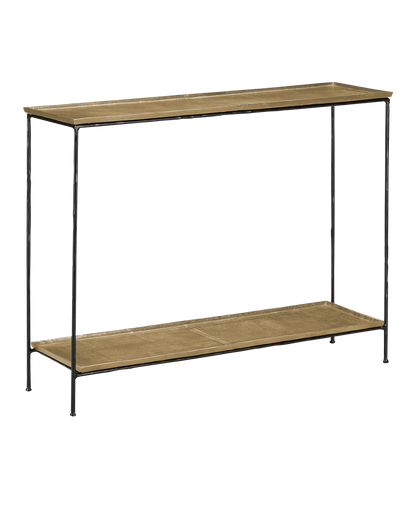 Currey & Co. Boyles Brass Console Table 4000-0023