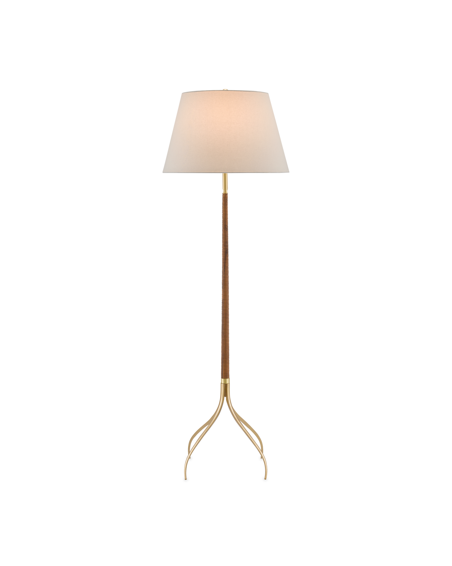 Currey & Co. Circus Brass Floor Lamp 8000-0087