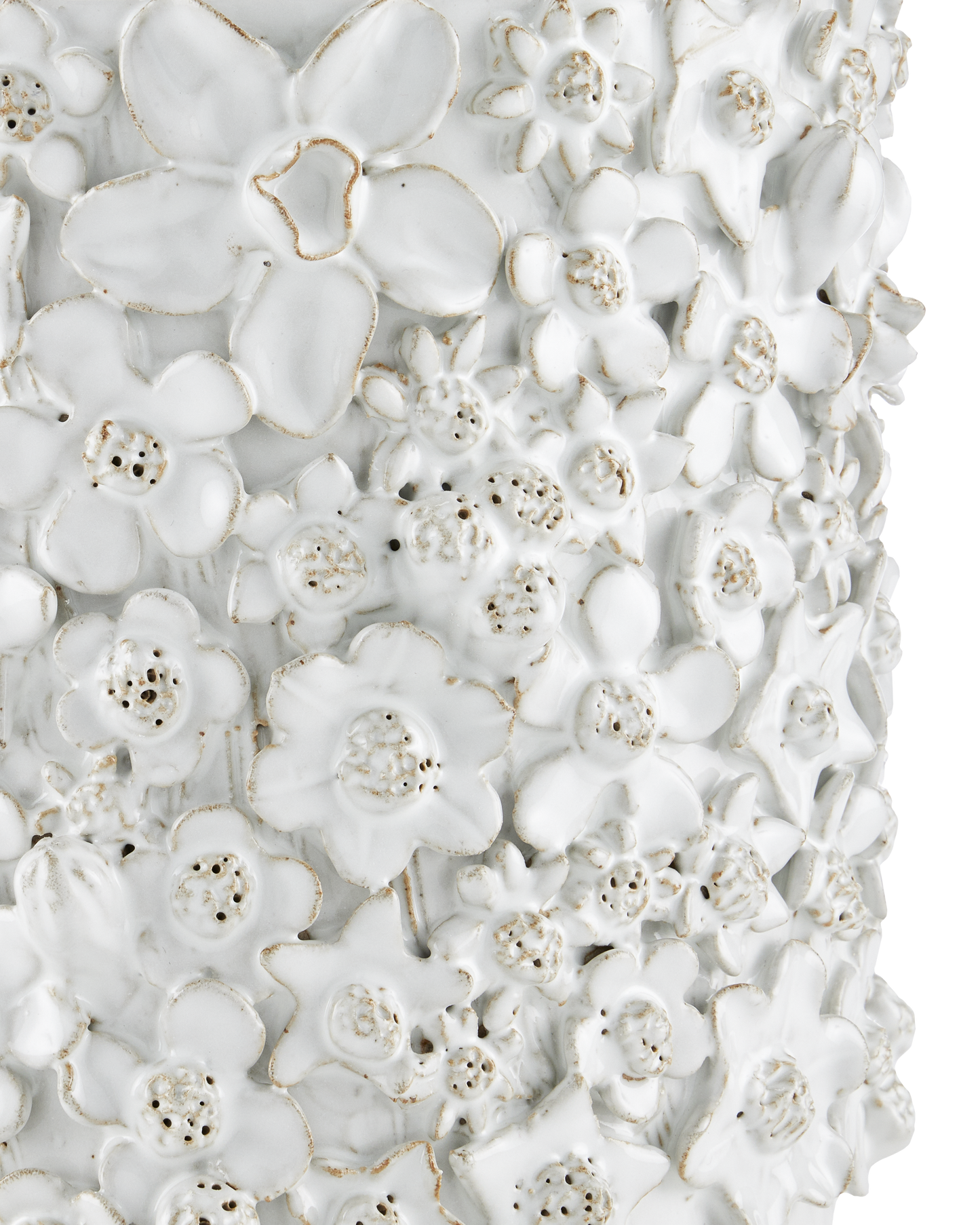 Currey & Co. Jessamine Small White Cachepot 1200-0628