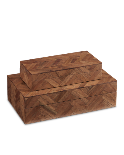 Currey & Co. Alfeo Wood Box Set of 2 1200-0643