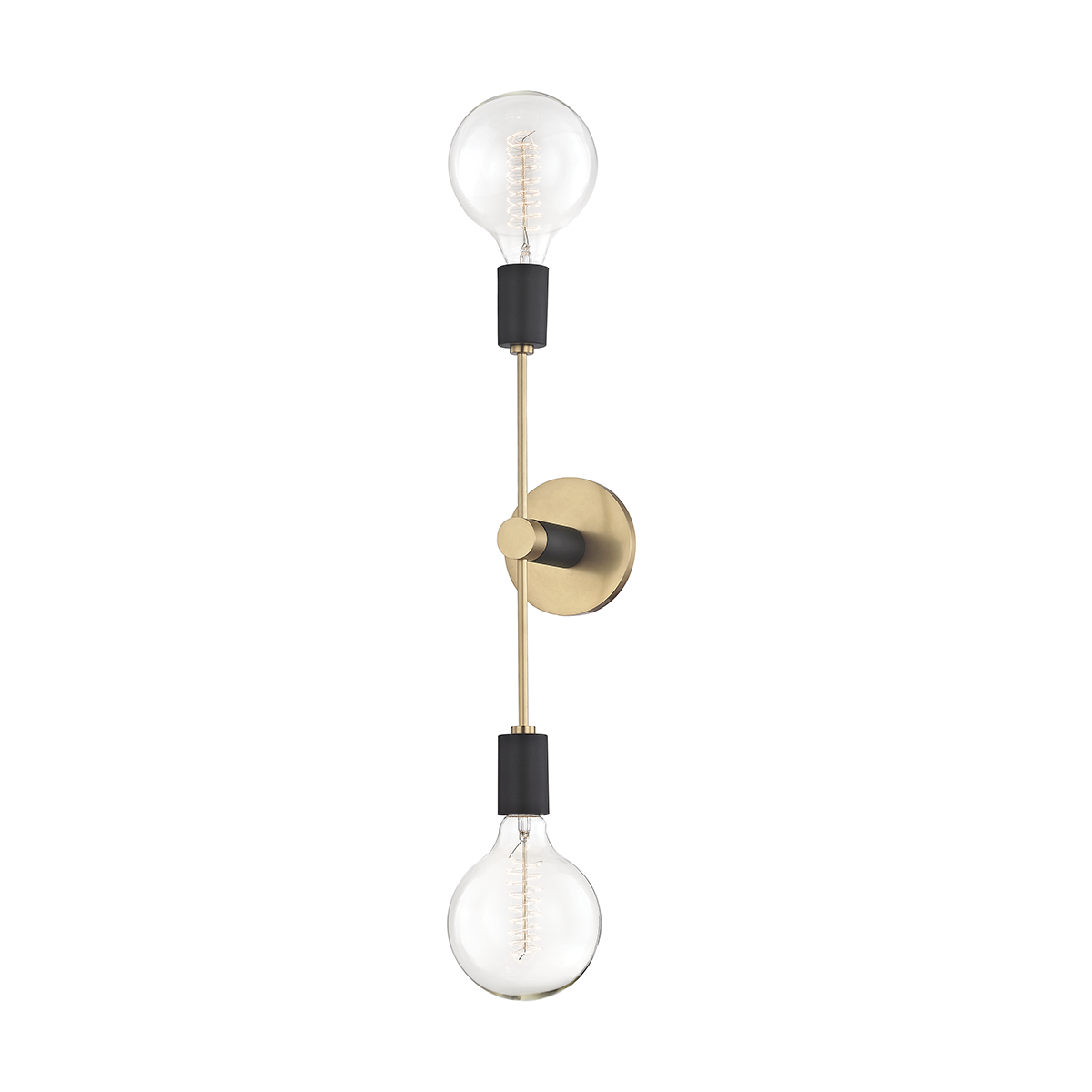 SPECIAL BUY: Mitzi 2 Light Wall Sconce in Aged Brass/Black H178102-AGB/BK