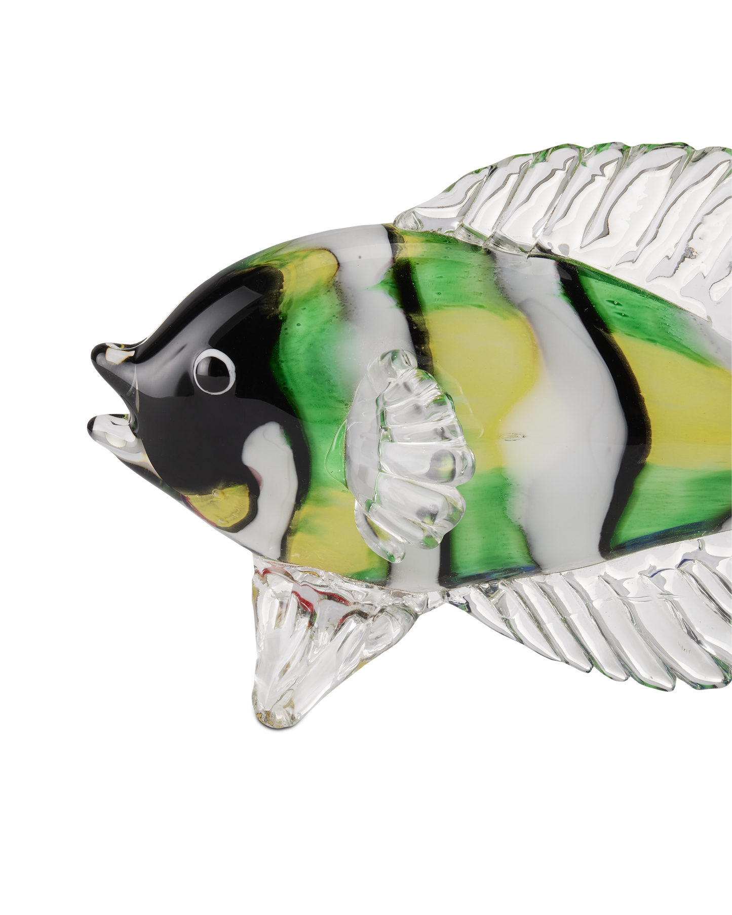 Currey & Co. Rialto Green Glass Fish Set of 2 1200-0564