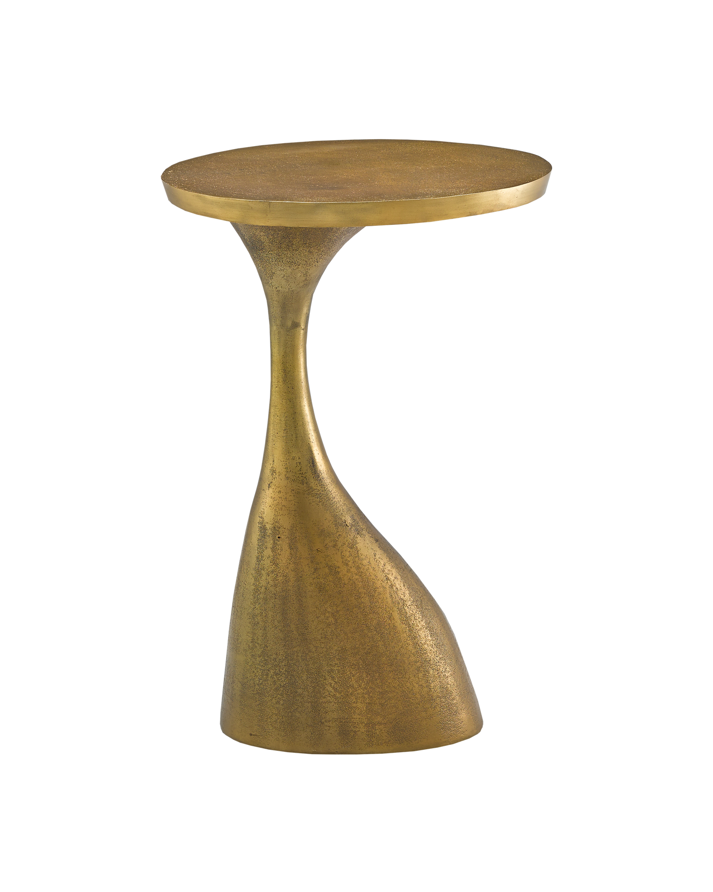 Currey & Co. Ishaan Brass Accent Table 4000-0074