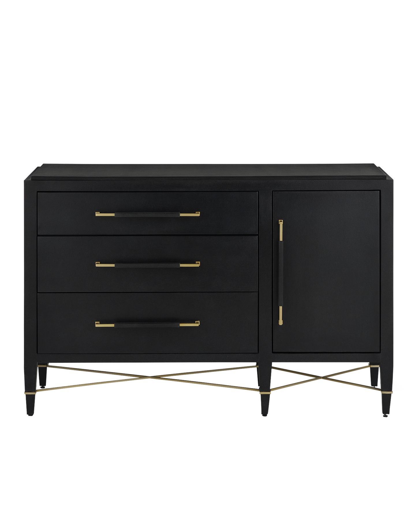 Currey & Co. Verona Black Three-Drawer Chest 3000-0250