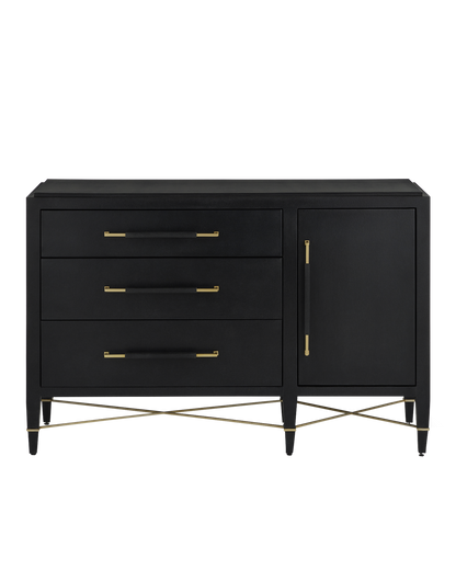 Currey & Co. Verona Black Three-Drawer Chest 3000-0250