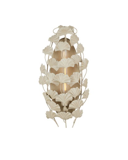 Currey & Co. Maidenhair Ivory Wall Sconce 5000-0230