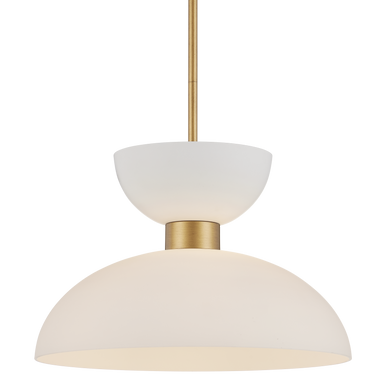 Currey & Co. Zevio White Pendant 9000-1094