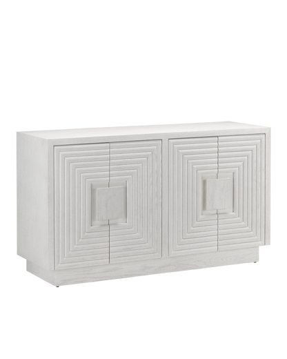 Currey & Co. Morombe White Cabinet 3000-0151