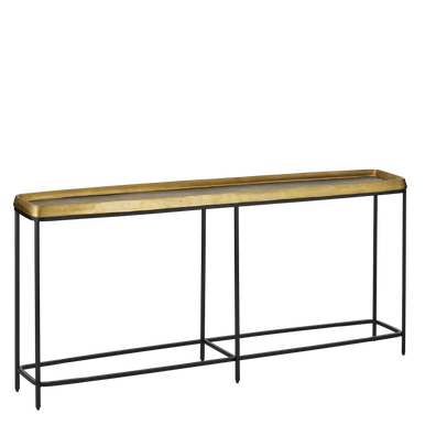 Currey & Co. Tanay Brass Console Table 4000-0150