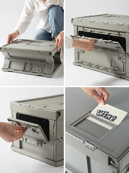 Foldable Storage Box Car Transparent Organizer