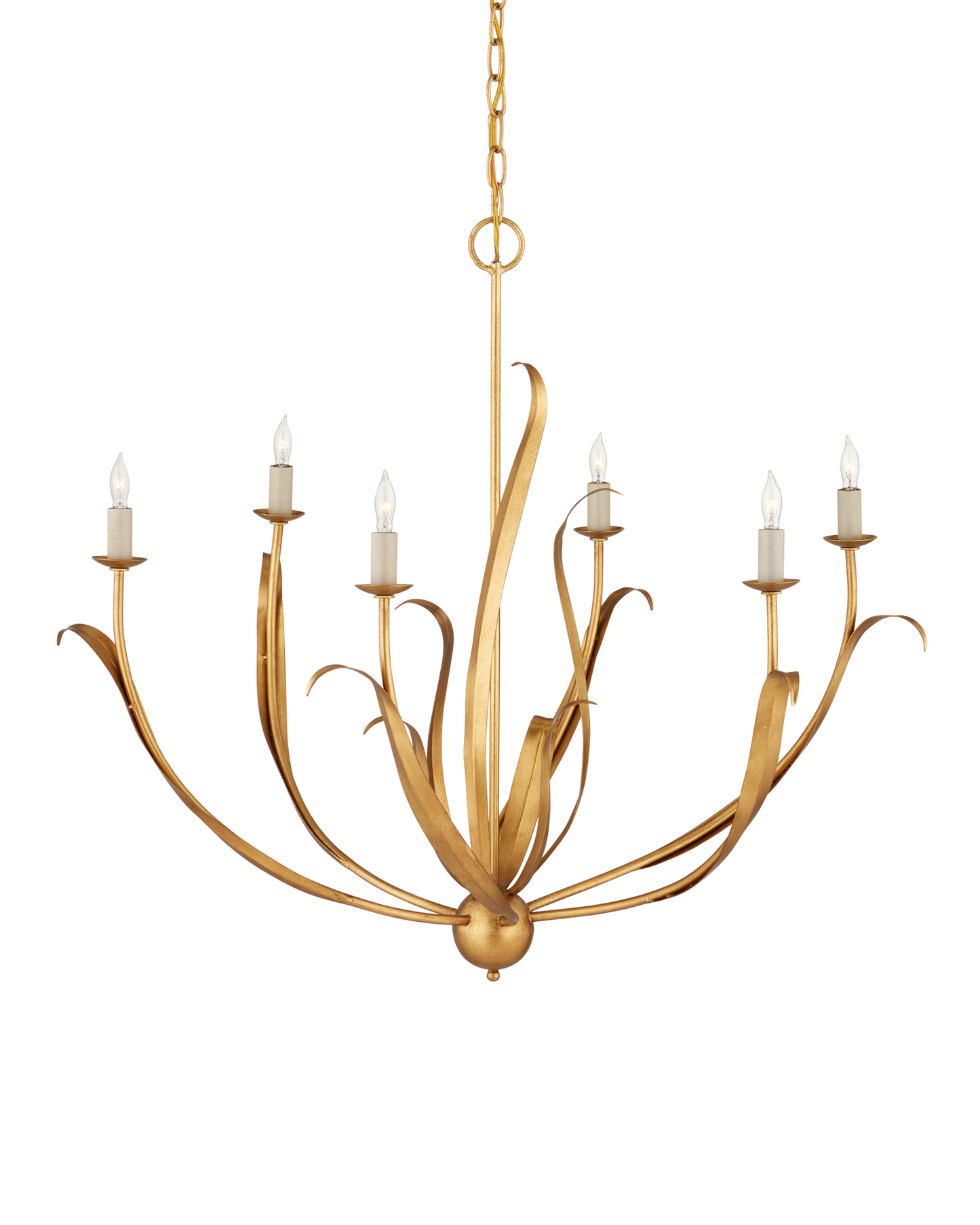 Currey & Co. Menefee Gold Chandelier 9000-0444