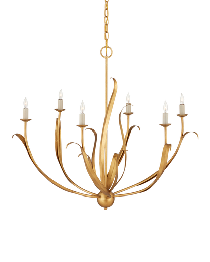 Currey & Co. Menefee Gold Chandelier 9000-0444