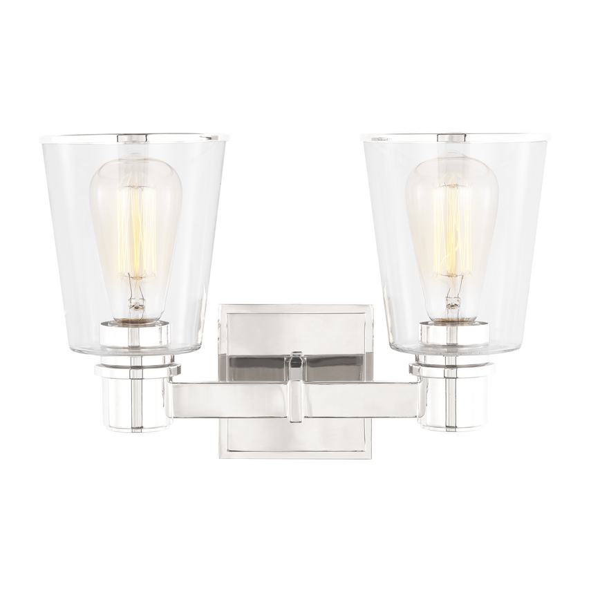 Visual Comfort Studio Chapman & Myers Alessa 2 - Light Vanity in Polished Nickel CV1032PN