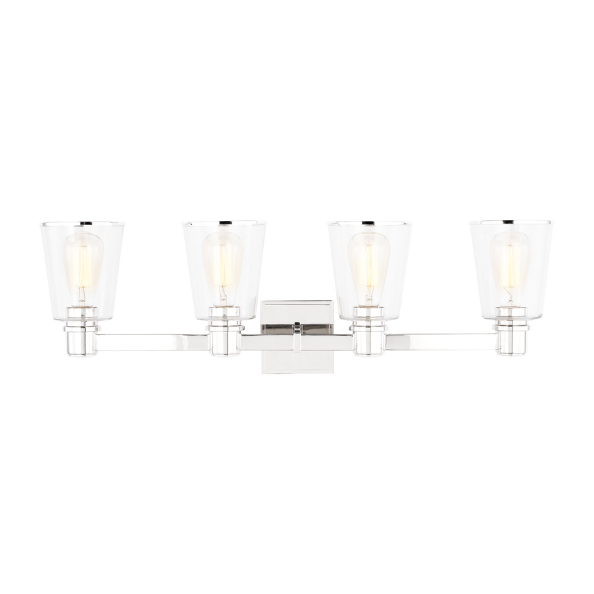 Visual Comfort Studio Chapman & Myers Alessa 4 - Light Vanity in Polished Nickel CV1034PN