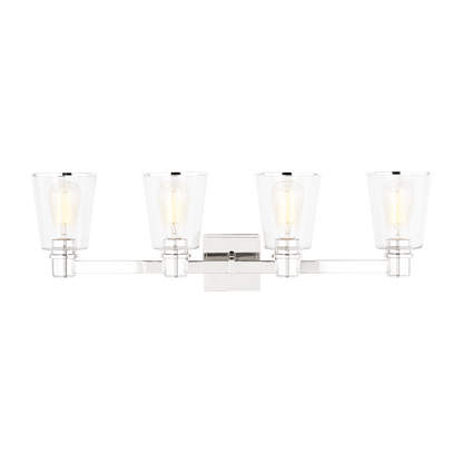 Visual Comfort Studio Chapman & Myers Alessa 4 - Light Vanity in Polished Nickel CV1034PN