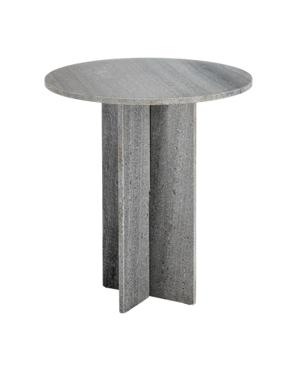 Currey & Co. Harmon Gray Marble Accent Table 3000-0221