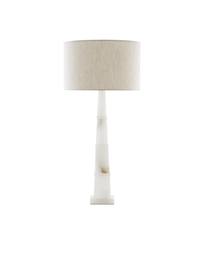 Currey & Co. Alabastro White Table Lamp 6000-0595