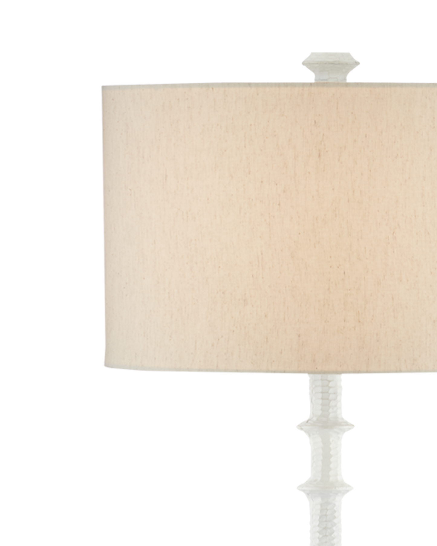 Currey & Co. Gallo White Floor Lamp 8000-0106