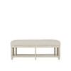 Currey & Co. Norene Gray Bench, Demetria Parchment 7000-0672