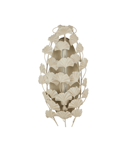 Currey & Co. Maidenhair Ivory Wall Sconce 5000-0230