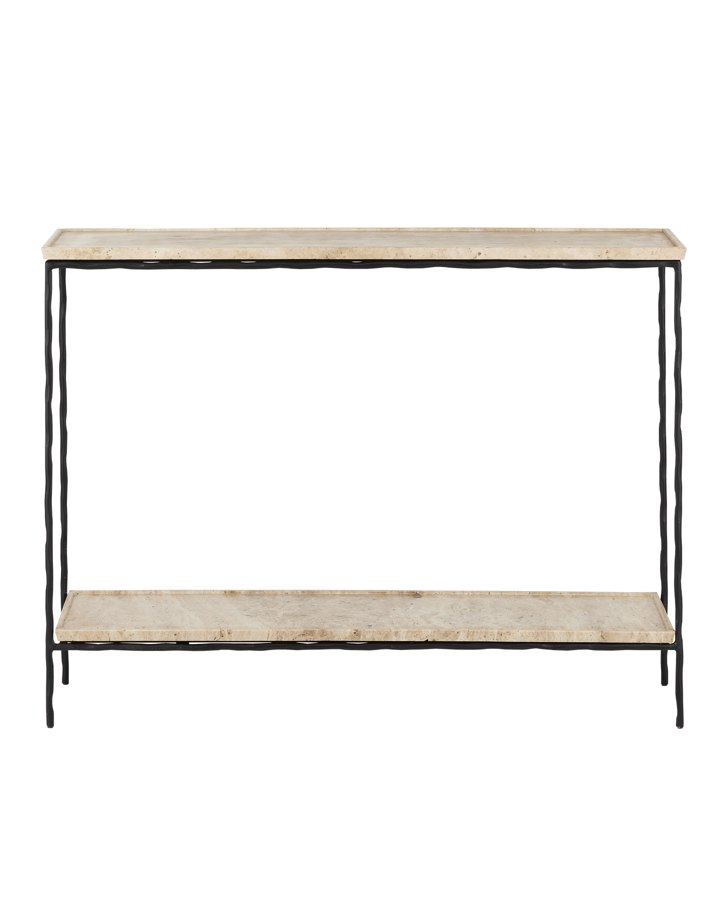 Currey & Co. Boyles Travertine Console Table 4000-0137