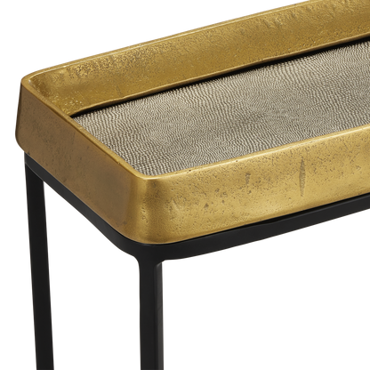 Currey & Co. Tanay Brass Side Table 4000-0148