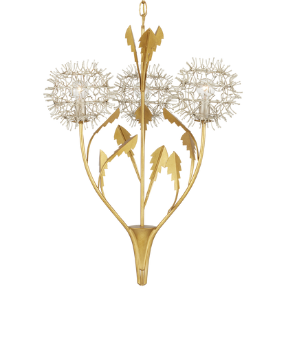 Currey & Co. Dandelion Silver & Gold Pendant 9000-1081