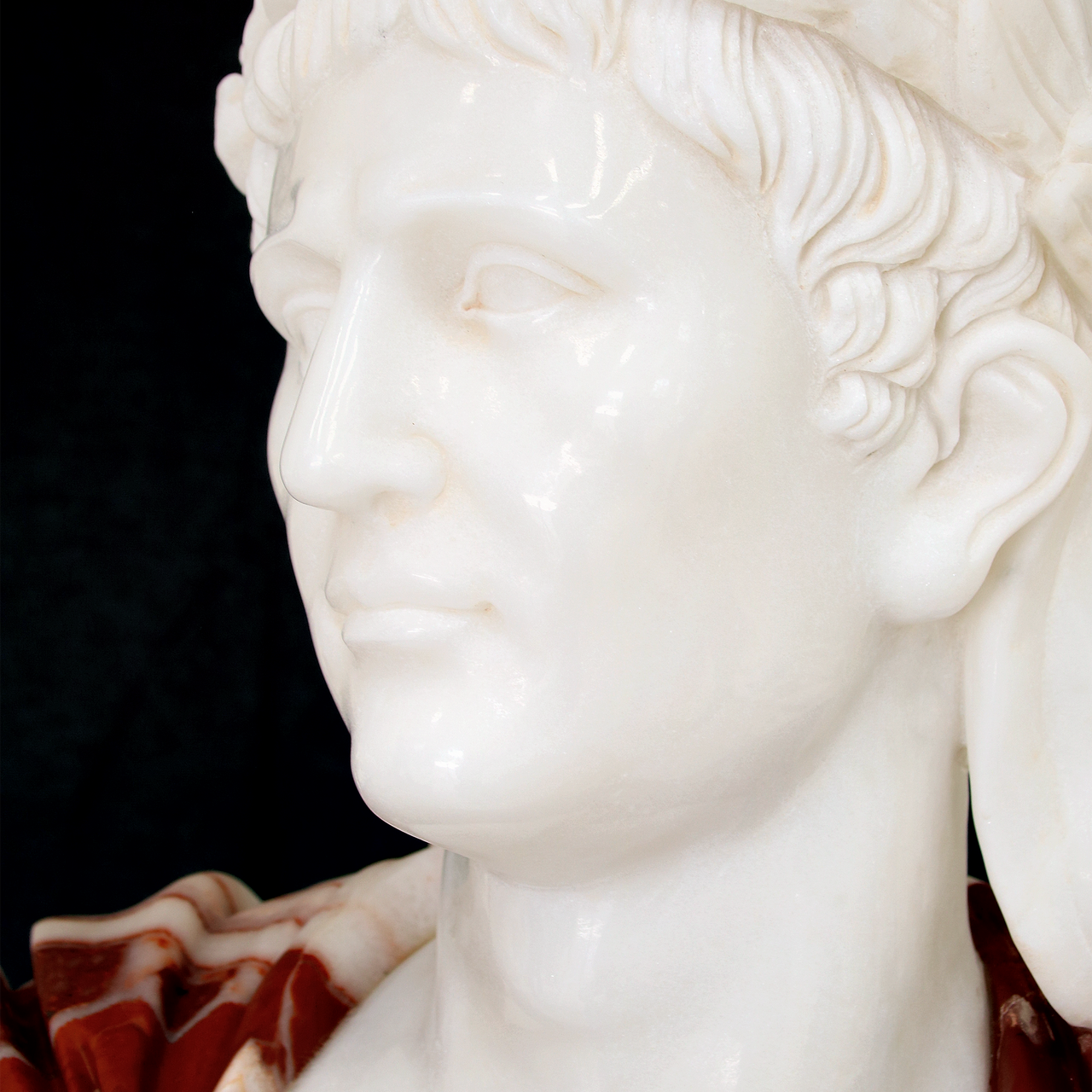 Currey & Co. Cristos Marble Bust Sculpture 1200-0663