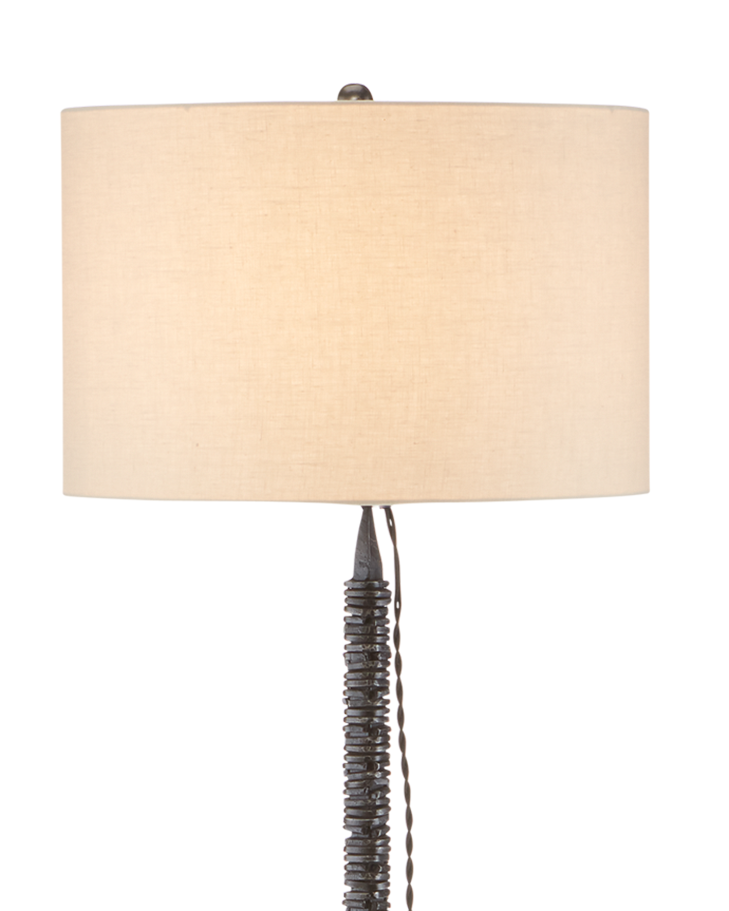 Currey & Co. Sandro Nickel Floor Lamp 8000-0100