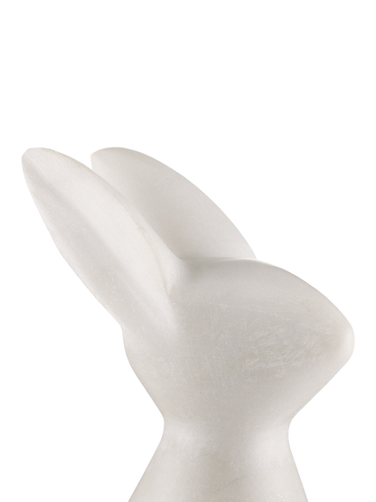 Currey & Co. White Marble Rabbit 1200-0654