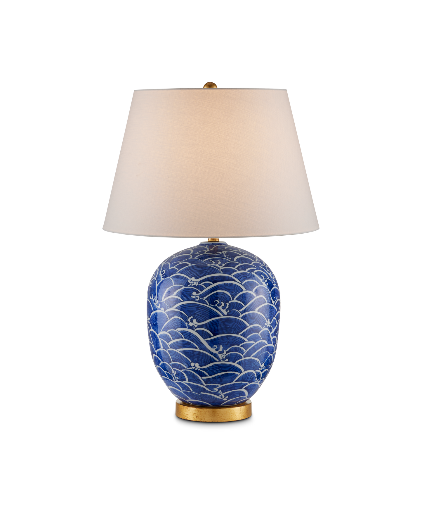 Currey & Co. Nami Blue Table Lamp 6000-0842