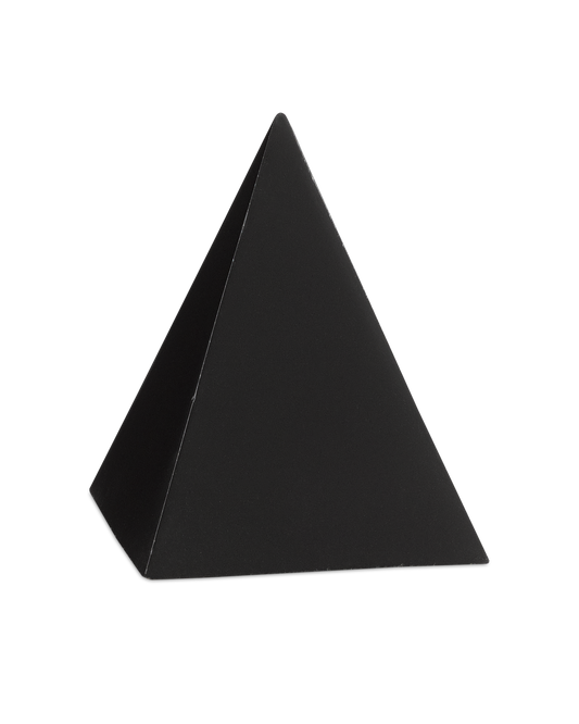 Currey & Co. Black Small Concrete Pyramid 1200-0046