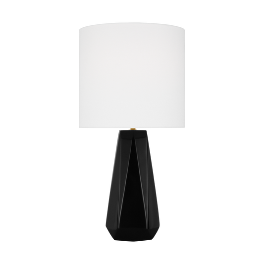 Visual Comfort Studio Drew & Jonathan Moresby Medium Table Lamp in Gloss Black DJT1071GBK1