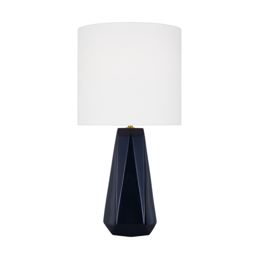 Visual Comfort Studio Drew & Jonathan Moresby Medium Table Lamp in Gloss Navy DJT1071GNV1