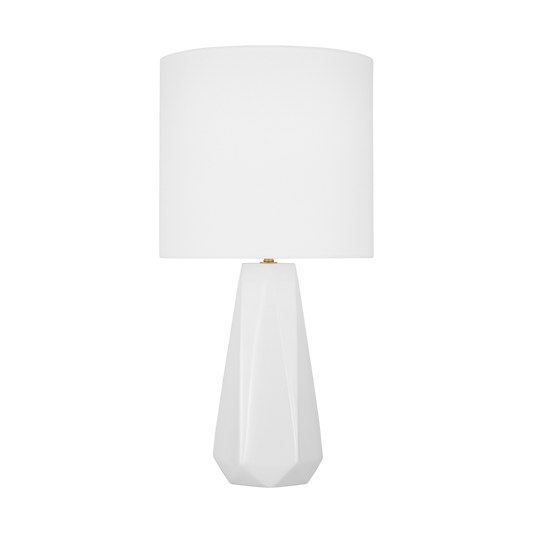 Visual Comfort Studio Drew & Jonathan Moresby Medium Table Lamp in Gloss White DJT1071GW1