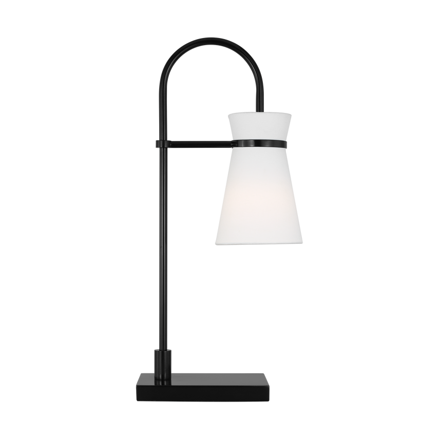 Visual Comfort Studio Drew & Jonathan Binx Medium Task Table Lamp in Midnight Black DJT1081MBK1