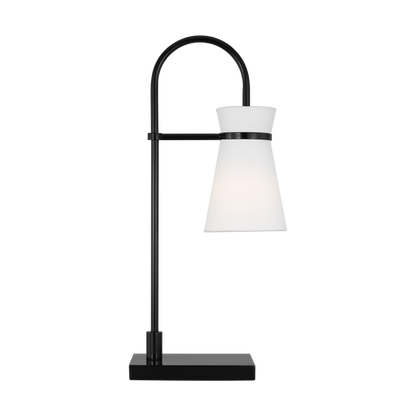 Visual Comfort Studio Drew & Jonathan Binx Medium Task Table Lamp in Midnight Black DJT1081MBK1