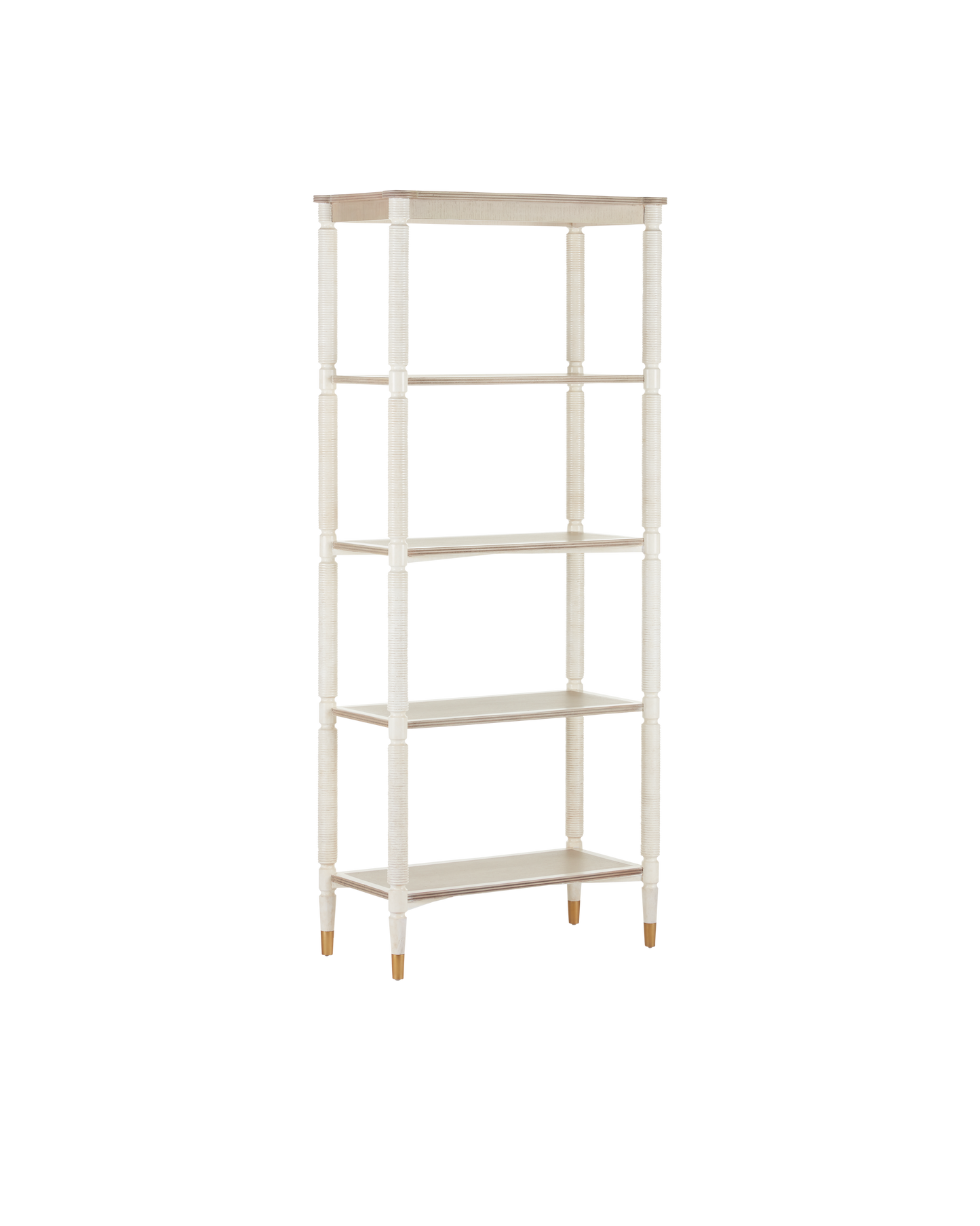 Currey & Co. Aster White Etagere 3000-0203