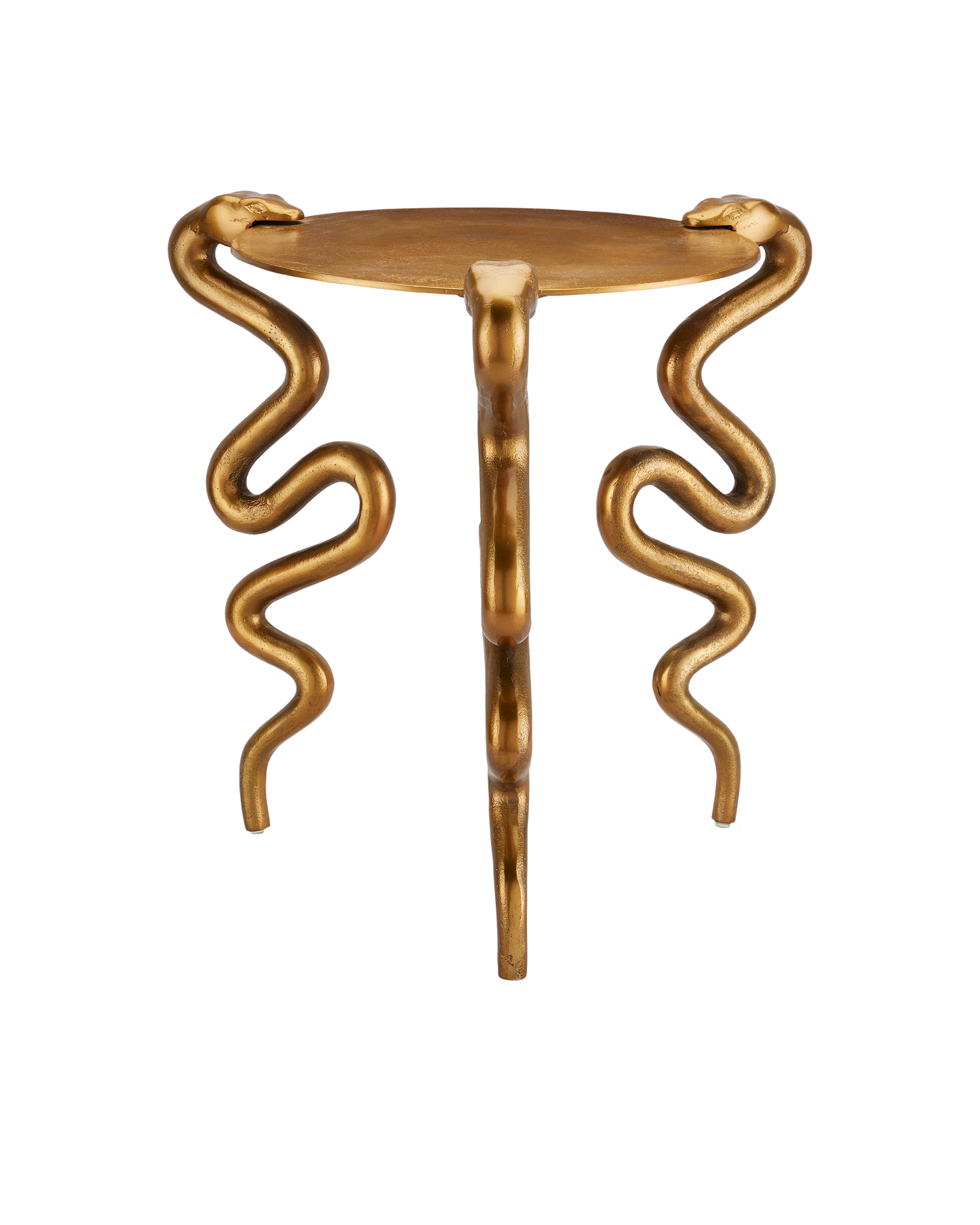 Currey & Co. Serpent Brass Accent Table 4000-0140