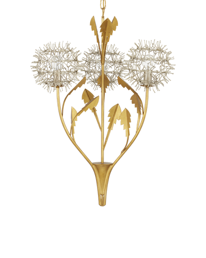 Currey & Co. Dandelion Silver & Gold Pendant 9000-1081