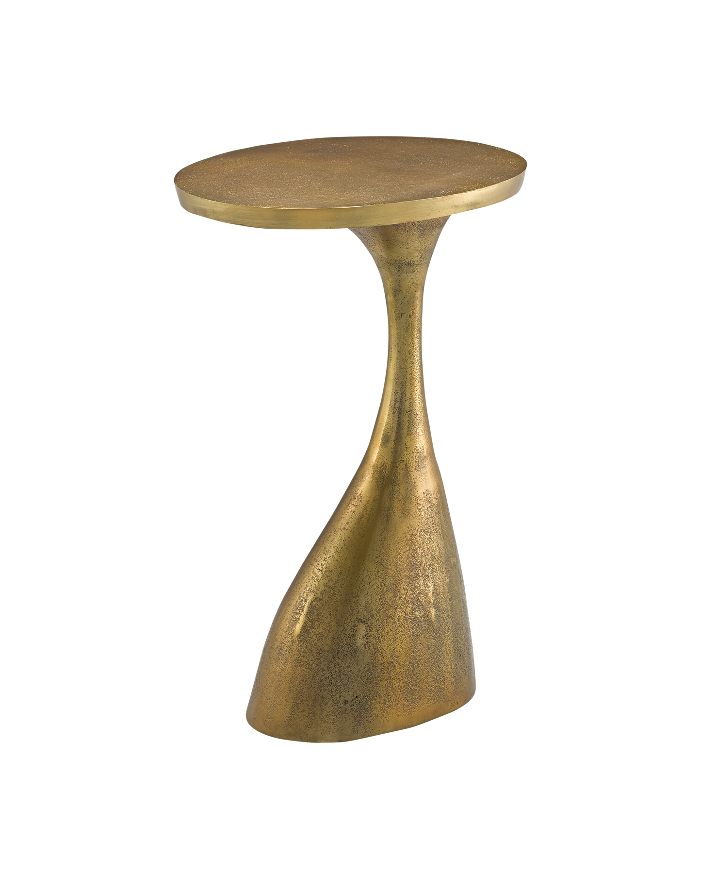 Currey & Co. Ishaan Brass Accent Table 4000-0074