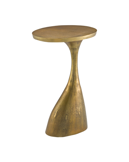 Currey & Co. Ishaan Brass Accent Table 4000-0074